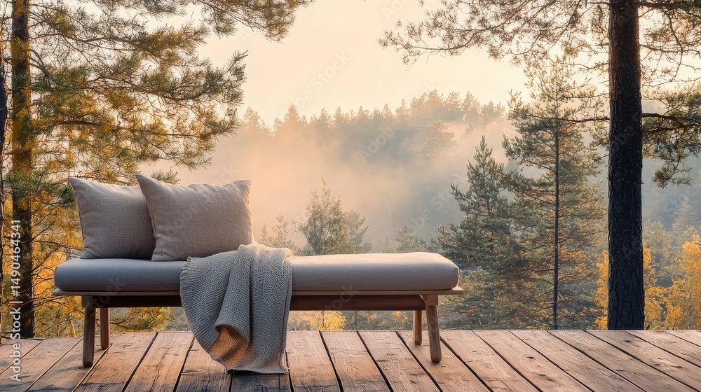 Fototapeta premium bench in the park
