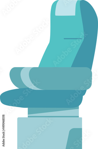 Airplane cabin seat vector illustration