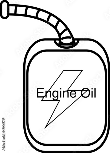 Car engine oil icon