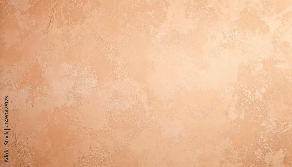 Fototapeta premium smooth plaster wall with gentle pale peach gradient