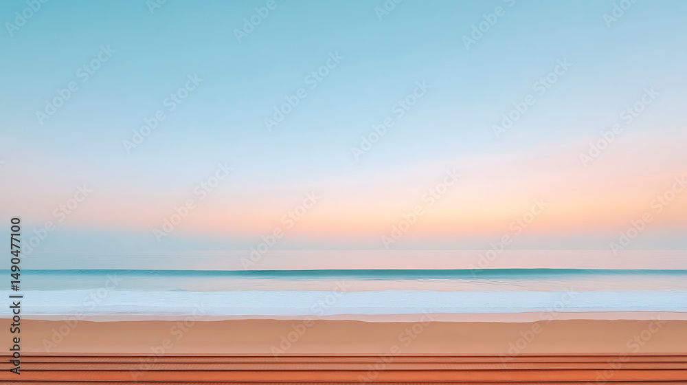 Obraz premium Sunrise Beach Motion Blur.