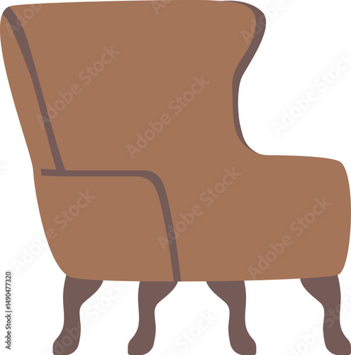 Comfortable luxury armchair vector illustration