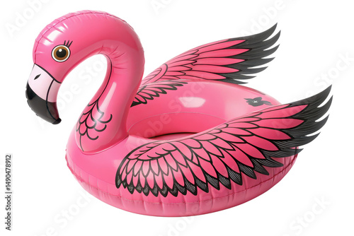 Bright Pink Flamingo Pool Float for Summer Fun and Relaxation