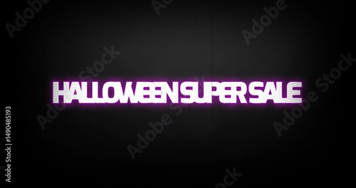 hallowen super salae with stylish font and solid background