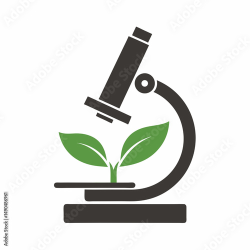 Plant and Microscope Vector Design.