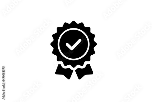 Award Ribbon Symbol Representing Accomplishment and Recognition for Achievements