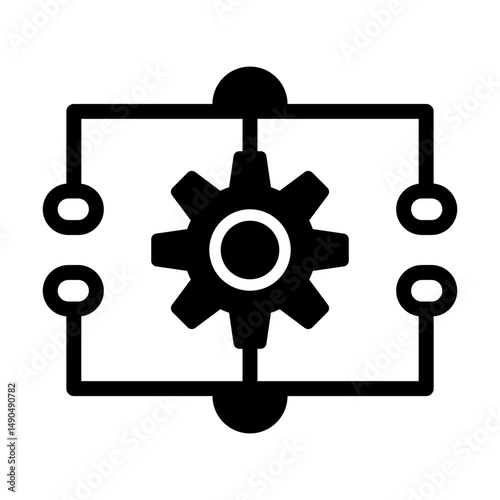 algorithm icon silhouette
