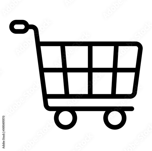 Shopping cart icon vector illustration
