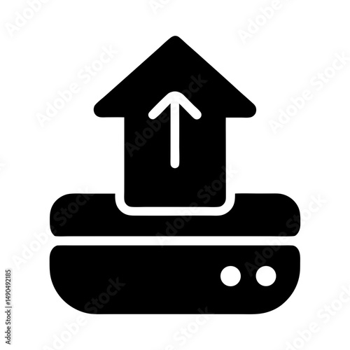 restore icon filled silhouette vector
