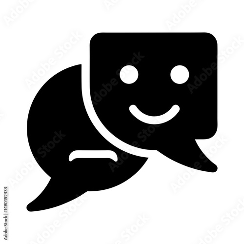 sentiment analysis icon dynamic silhouette
