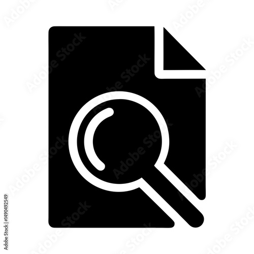 text analytics icon solid vector silhouette modern
