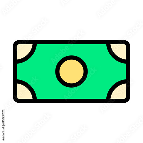 Cash money icon vector illustration. Dollar cash icon.