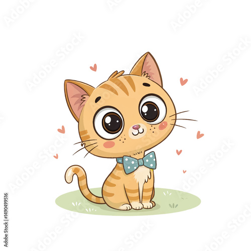 vector cute cat
