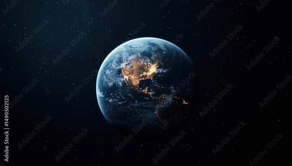 Fototapeta premium Earth seen from space