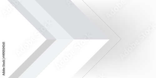 Abstract white and grey arrows futuristic technology background concept high-speed movement. Dynamic motion hi tech digital arrows and stripes.