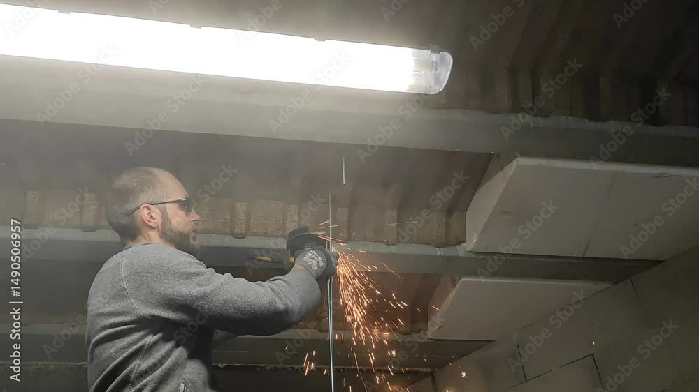 Working moment. Working with the tool