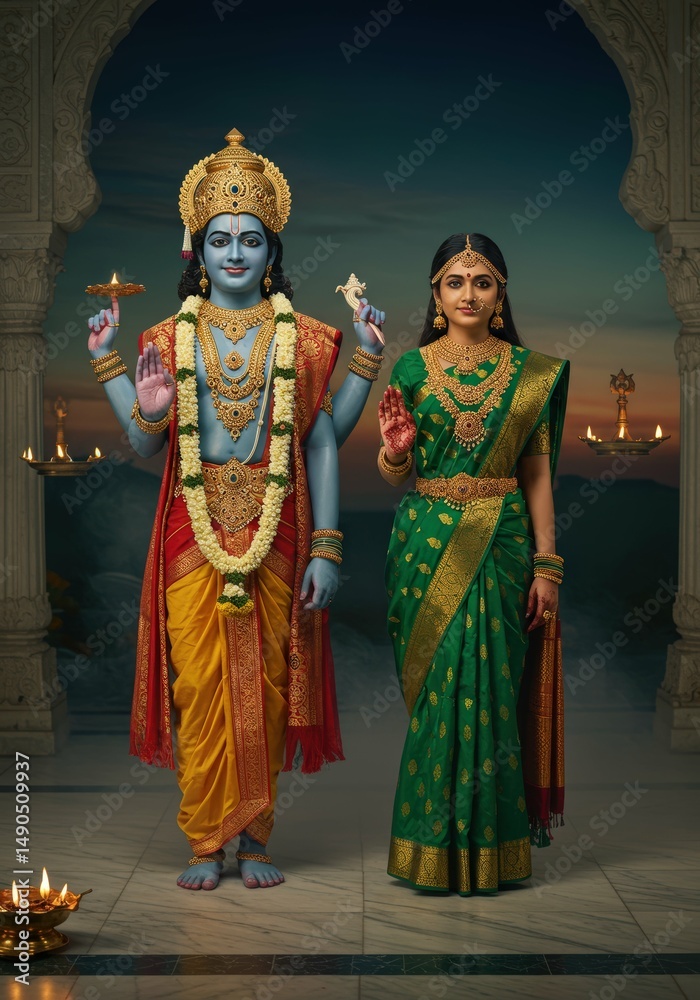 Naklejka premium Lord Vishnu