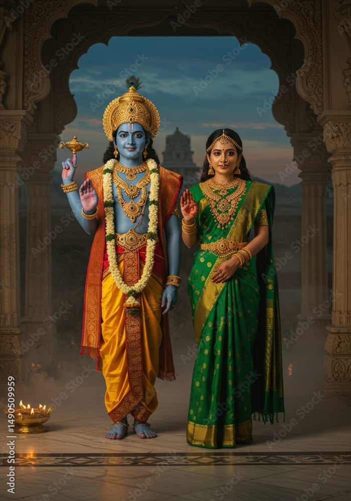 Obraz premium Lord Vishnu 