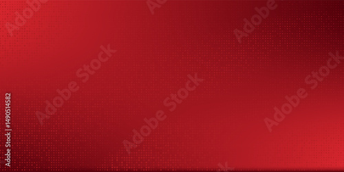 Red diagonal geometric shape with halftone. Modern fiber textured vector eps 10