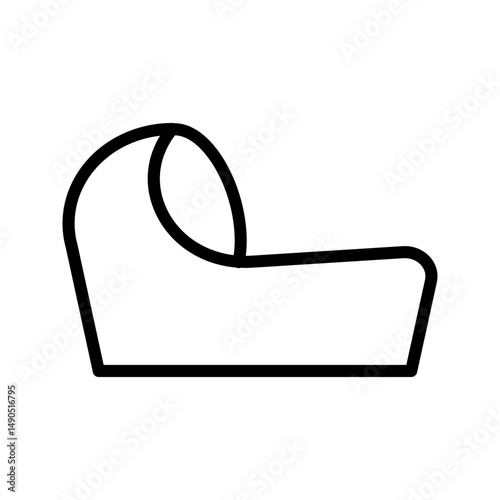 Cradle icon symbolizing baby bed or infant furniture in nurseries