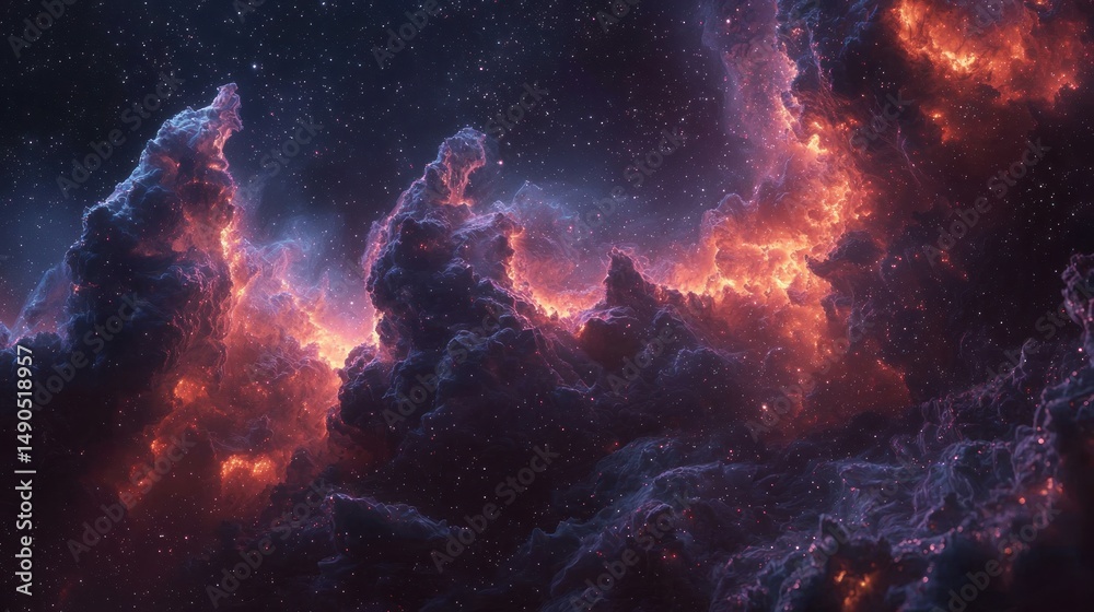 Obraz premium Abstract nebula design