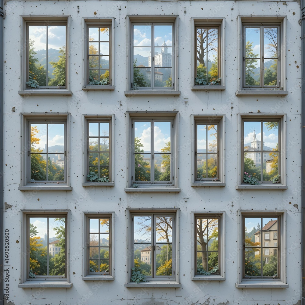 Fototapeta premium building glass, AI Generated
