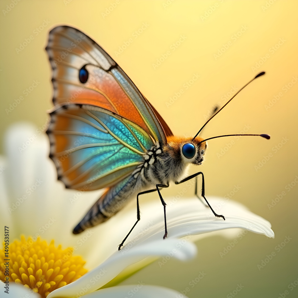 Obraz premium butterfly on flower
