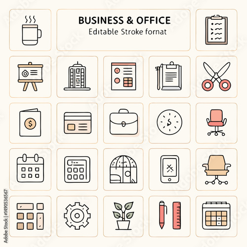 business icons set