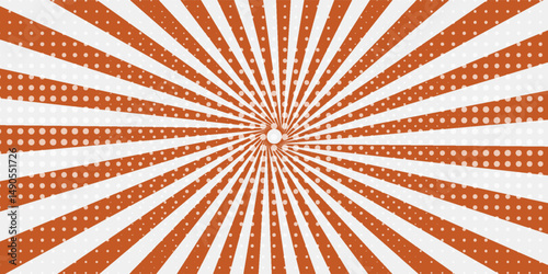 Radial Stripes Abstract Background.Text frame in manga and anime comics. vector eps10
