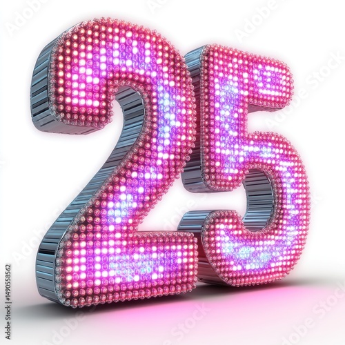 Illuminated Number Twenty-Five: A Celebration of Light and Design