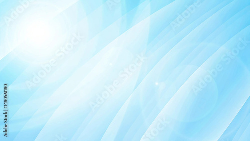 Abstract blue wave background design with bright flare for website presentations and commercial projects