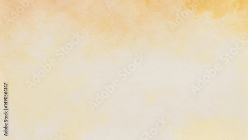 Hand painted watercolor texture in soft yellow and gold tones for graphic design projects