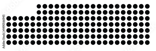 Symbol Map Of the County Kiowa (Colorado, US) showing the County with a few black dots