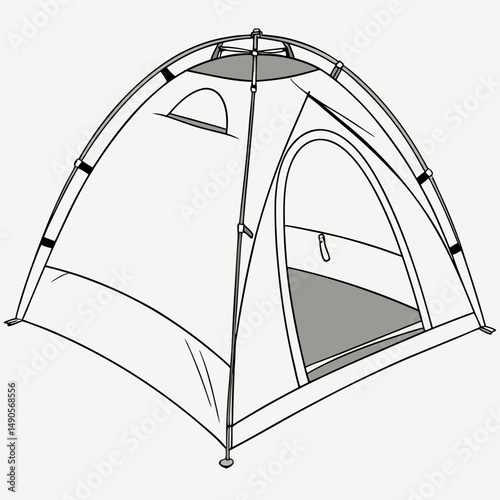 Dome tent camping outdoor adventure gear shelter