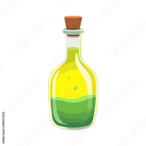 Cartoon Potion Bottle Illustration