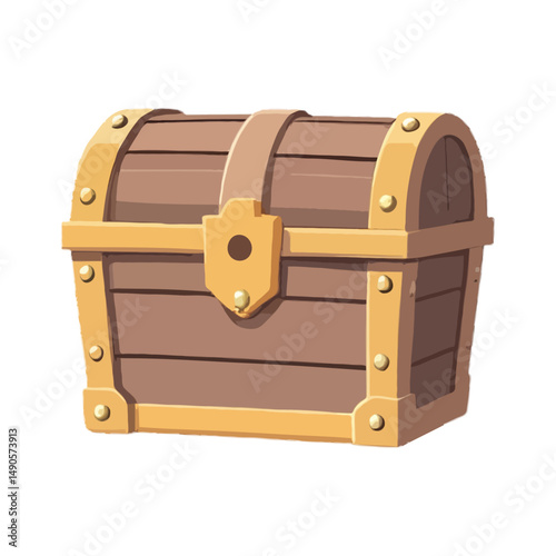 Simplified Cartoon Treasure Chest