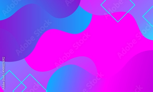 Modern professional light blue, dark blue, pink abstract vector background. Curves and shapes of circles, squares with elegance and simplicity. Used for banners, covers, posters, wallpapers

