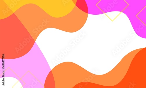 Modern professional colorful abstract vector background. Curves and shapes of circles, squares with elegance and simplicity. Used for banners, covers, posters, wallpapers