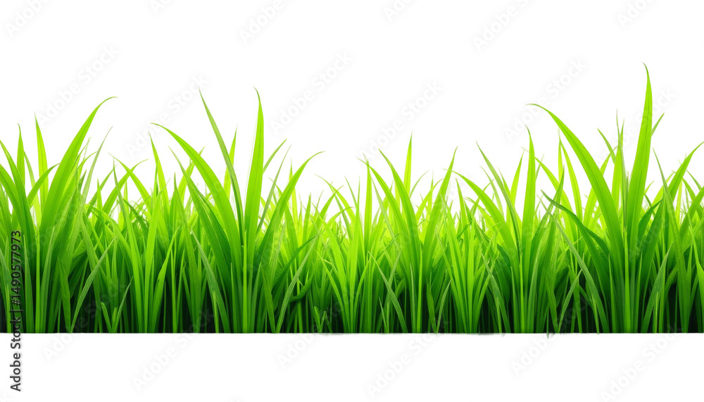 Obraz premium Grass Covered Paddy Field In Agriculture Landscape