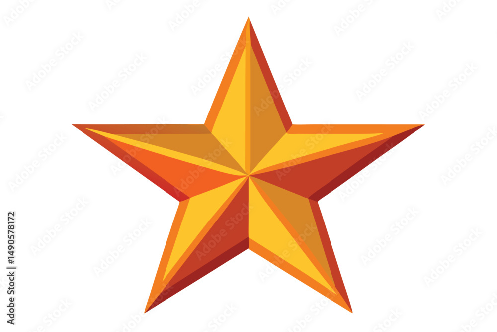 Obraz premium 3d golden star