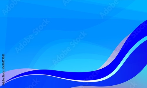 Modern professional light blue, dark blue abstract vector background. Curves and shapes of circles, squares with elegance and simplicity. Used for banners, covers, posters, wallpapers
