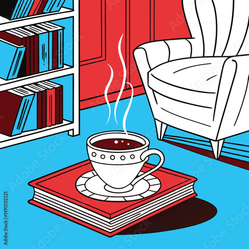 vector illustration of a cup of coffee