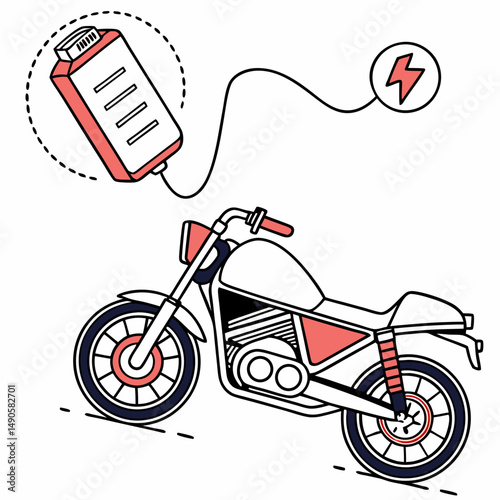 Electric motorcycle charging battery power innovation