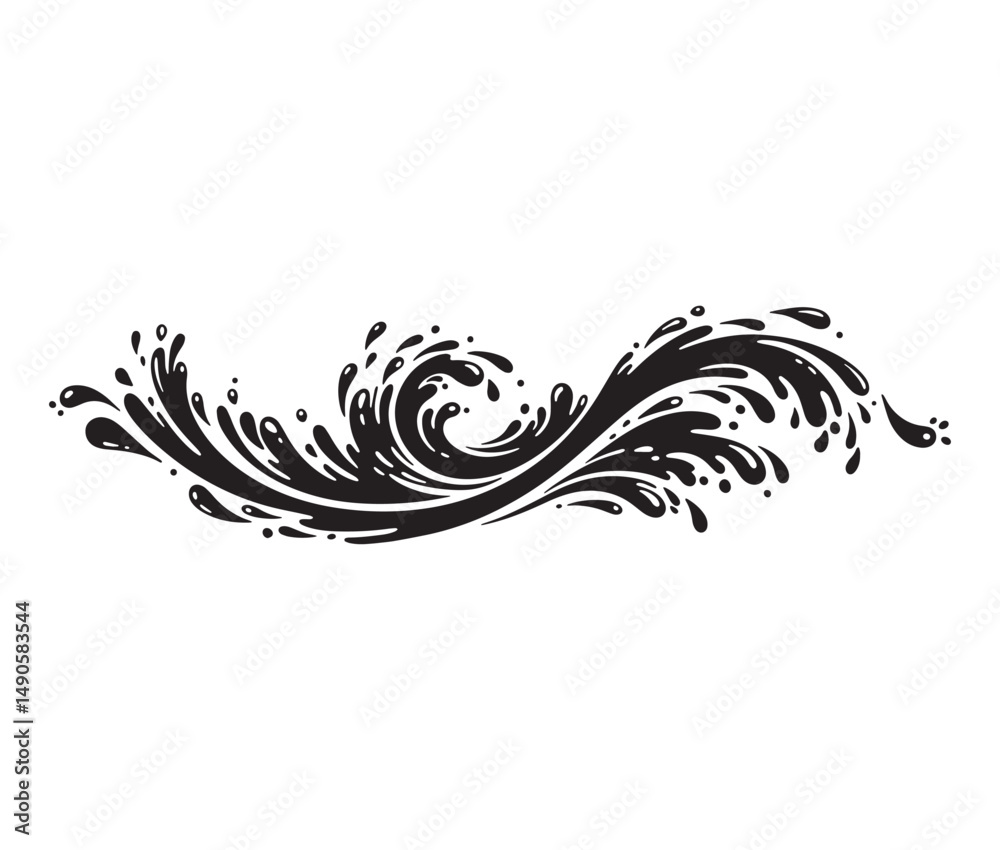 Fototapeta premium Ethereal island illustration presenting a misty golden-lit floating retreat