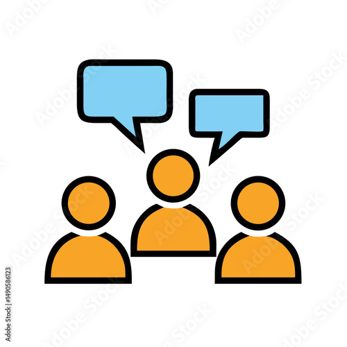 Communication Silhouette Vector Icon