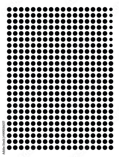 Symbol Map Of the County Grundy (Illinois, US) showing the County with a few black dots