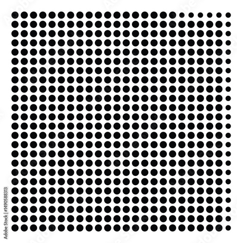 Symbol Map Of the County McDonough (Illinois, US) showing the County with a few black dots