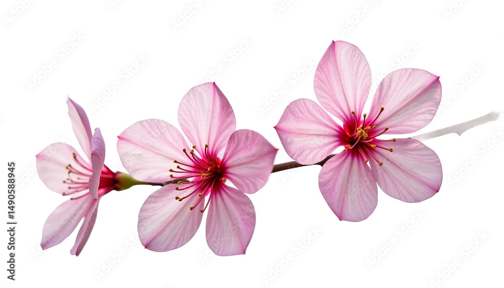 Obraz premium Flower Blossom Bouquet On White Background