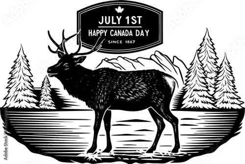Highly detailed digital heart shape illustration with Canada flag inspiration and maple leaf designs, crafted to highlight Canadian culture and patriotism in various media.