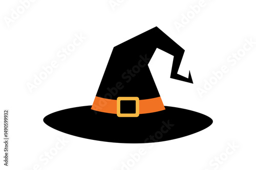 Halloween witch hat costume accessory illustration